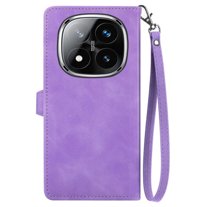 Kotelot Xiaomi Redmi Note 14 Pro 4g Puhelinkuoret Mokkanahkainen Pitsikuvio