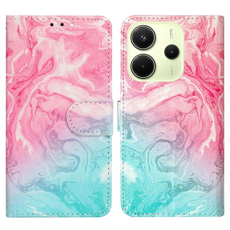 Kotelot Xiaomi Redmi Note 14 Pro 4g Vaaleanpunainen Ja Vihreä Marmori