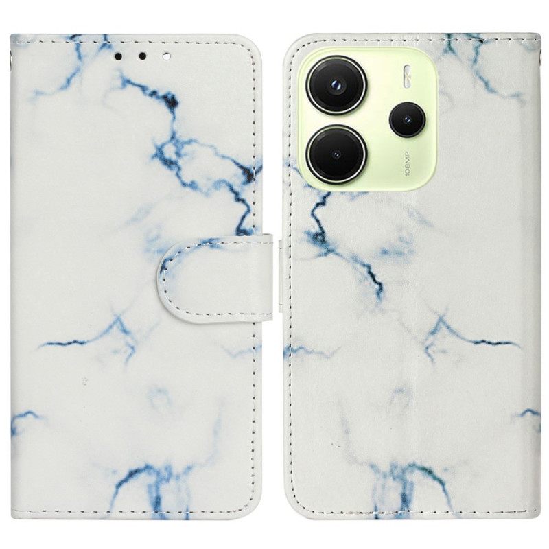 Kotelot Xiaomi Redmi Note 14 Pro 4g Valkoinen Marmorikuvio Suojakuori