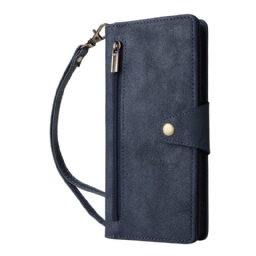 Kotelot Xiaomi Redmi Note 14 Pro 4g Vetoketjullinen Lompakko Hihnalla Suojakuori