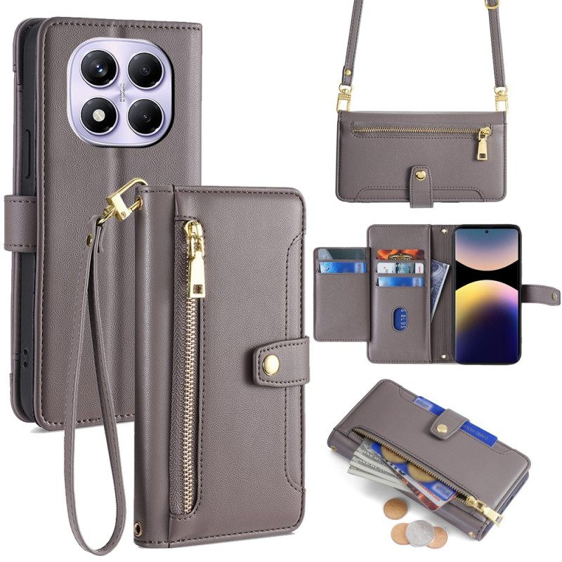 Kuoret Xiaomi Redmi Note 14 Pro 4g Olka- Ja Crossbody-lompakko