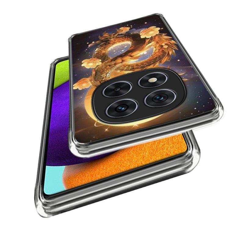 Kuori Xiaomi Redmi Note 14 Pro 4g Kultainen Lohikäärme Suojakuori