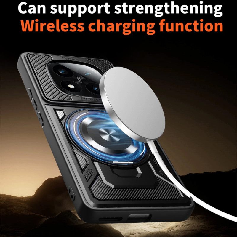 Kuori Xiaomi Redmi Note 14 Pro 4g Magneettinen Kääntyvä Jalusta