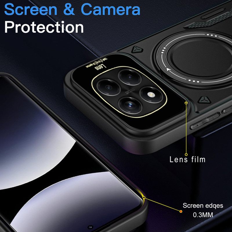 Kuori Xiaomi Redmi Note 14 Pro 4g Magneettinen Pyörivä Jalusta