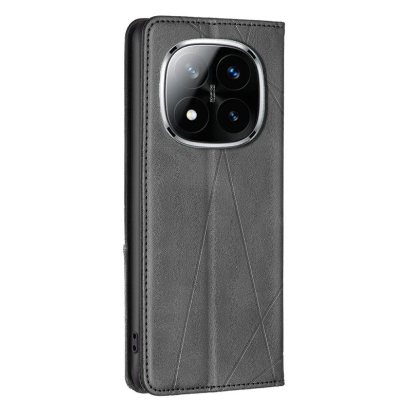 Nahkakotelo Xiaomi Redmi Note 14 Pro 4g Geometrinen