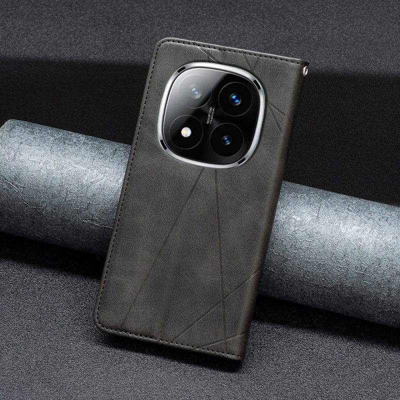 Nahkakotelo Xiaomi Redmi Note 14 Pro 4g Geometrinen