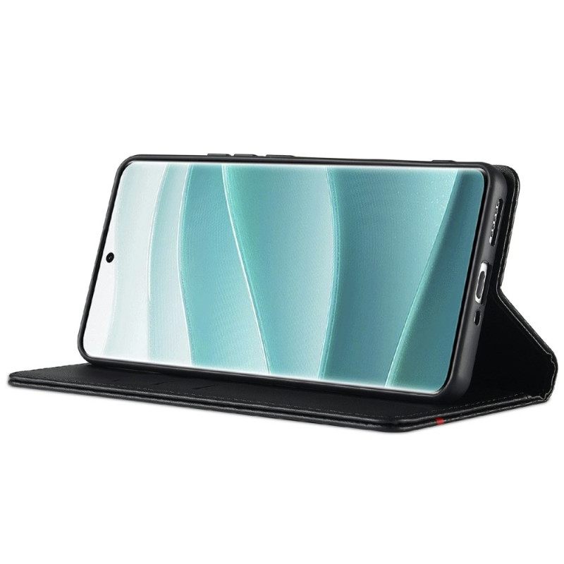 Nahkakotelo Xiaomi Redmi Note 14 Pro 4g Hiilikuitutekstuuri