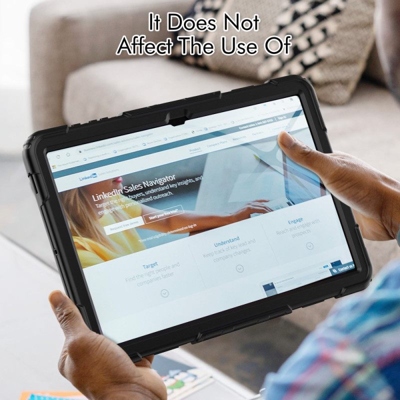 Kuori Samsung Galaxy Tab S10 Ultra Jalusta Ja Näytönsuoja Suojakuori