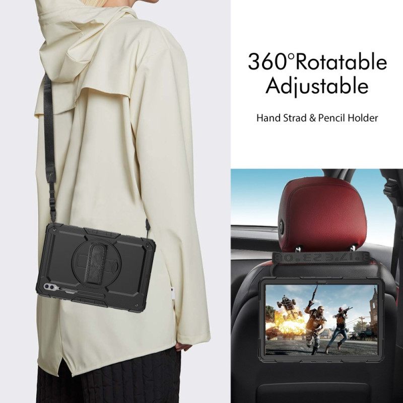 Kuori Samsung Galaxy Tab S10 Ultra Jalusta Ja Näytönsuoja Suojakuori