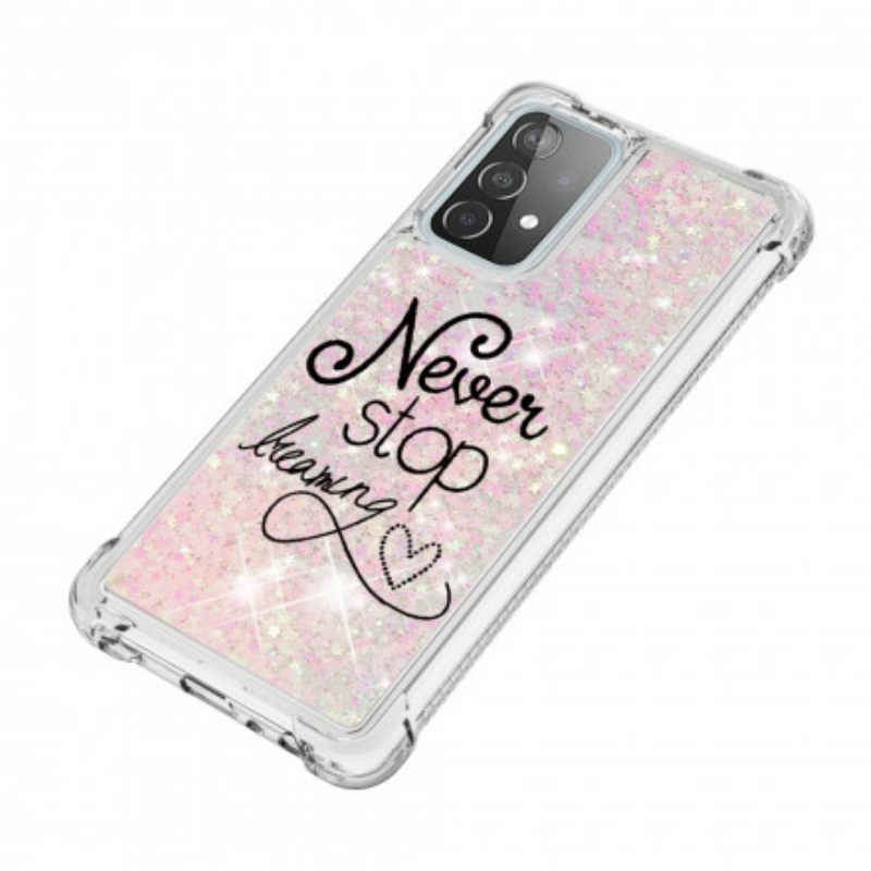 Case Samsung Galaxy A52 4G / A52 5G / A52s 5G Älä Koskaan Lakkaa Haaveilemasta Glitteristä