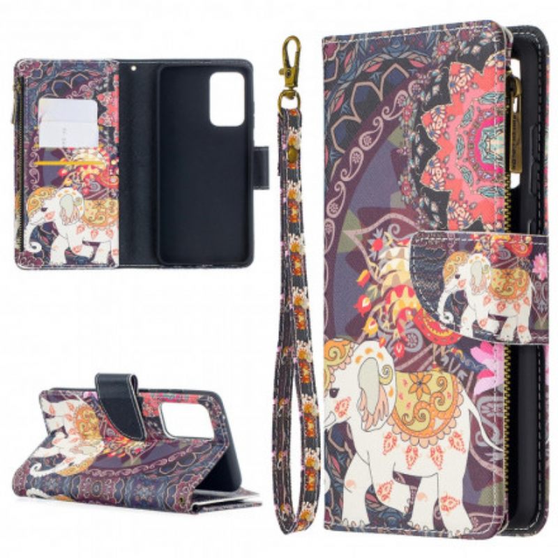 Kotelot Samsung Galaxy A52 4G / A52 5G / A52s 5G Elephant Vetoketjutasku