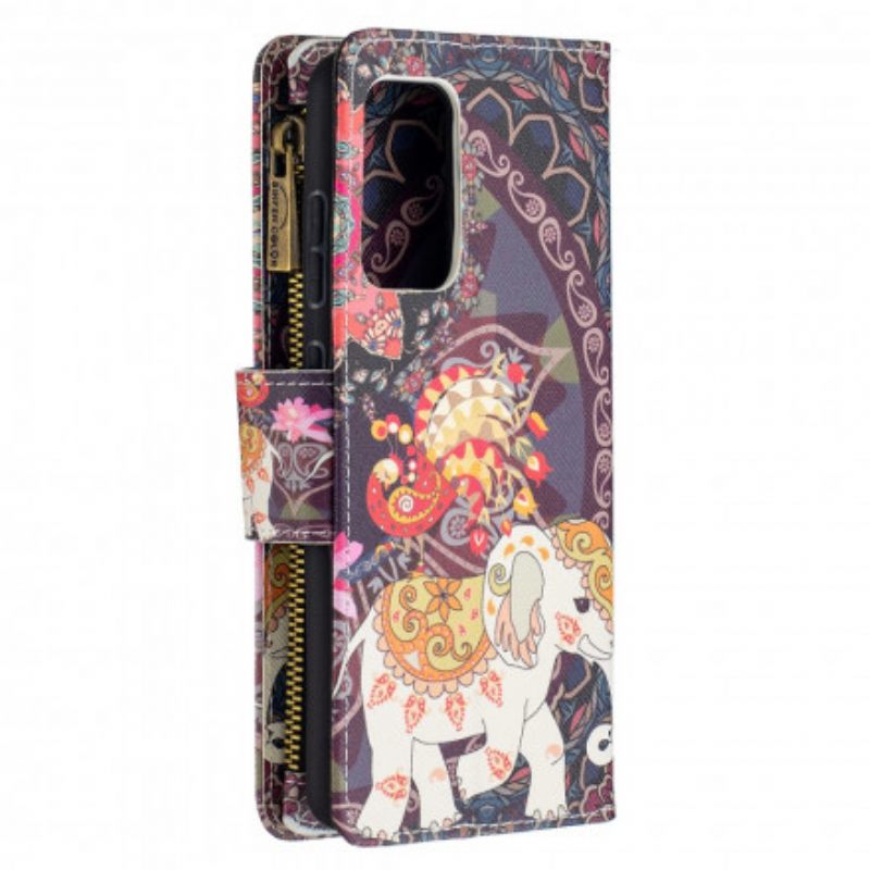 Kotelot Samsung Galaxy A52 4G / A52 5G / A52s 5G Elephant Vetoketjutasku