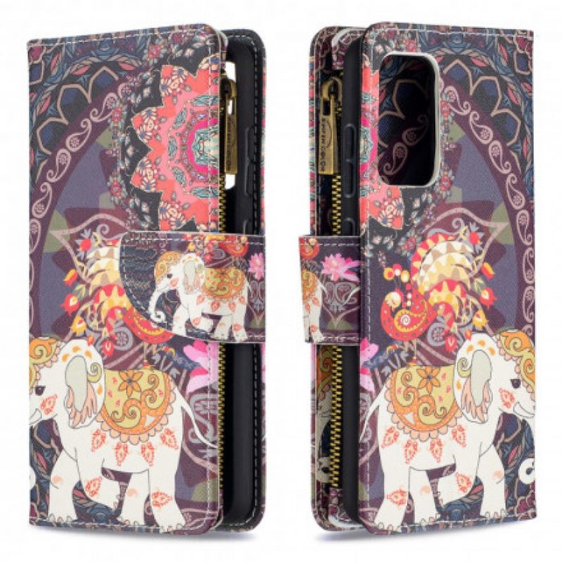 Kotelot Samsung Galaxy A52 4G / A52 5G / A52s 5G Elephant Vetoketjutasku