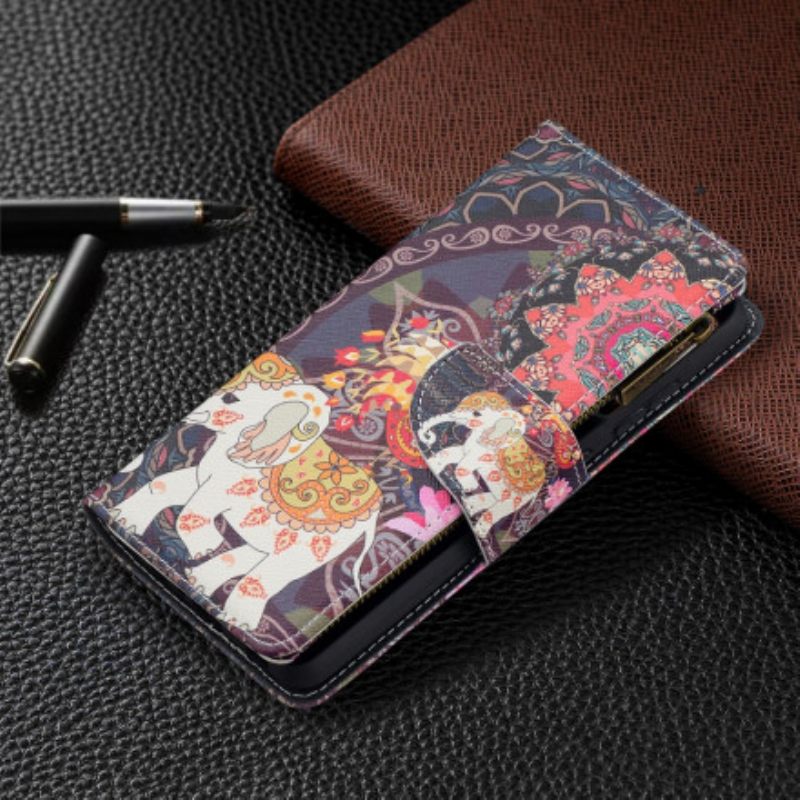 Kotelot Samsung Galaxy A52 4G / A52 5G / A52s 5G Elephant Vetoketjutasku