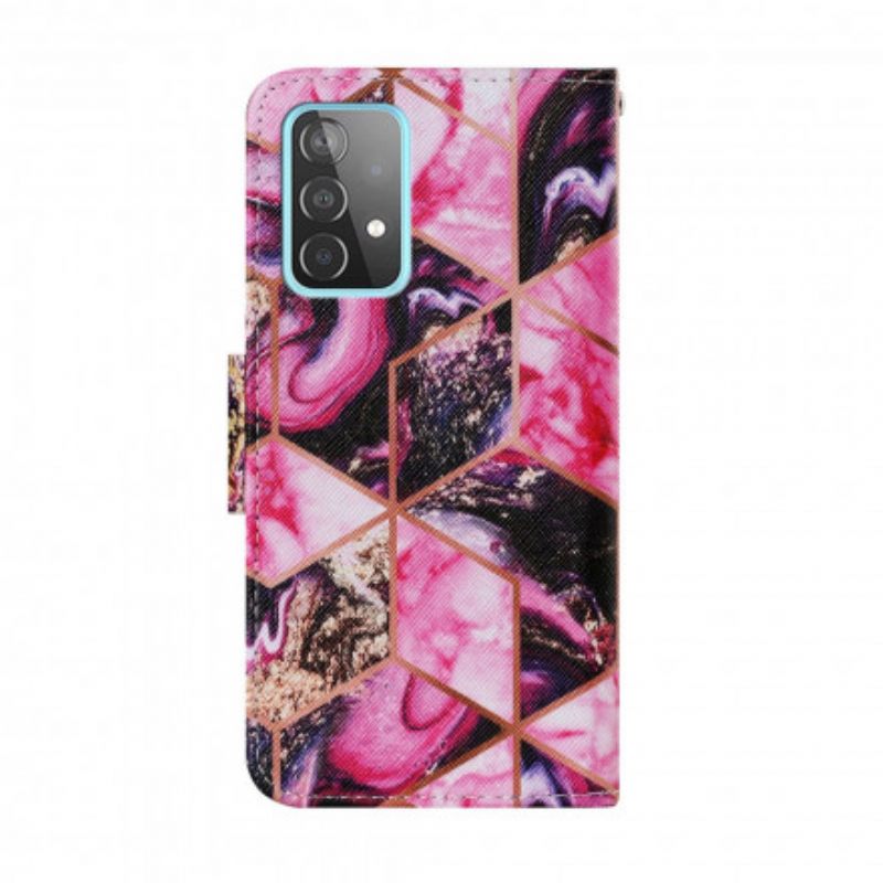 Kotelot Samsung Galaxy A52 4G / A52 5G / A52s 5G Geometrinen Marmori