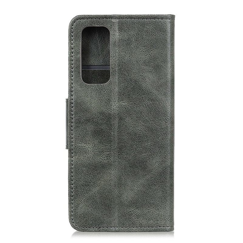 Kotelot Samsung Galaxy A52 4G / A52 5G / A52s 5G Käännettävä Nahkaefekti