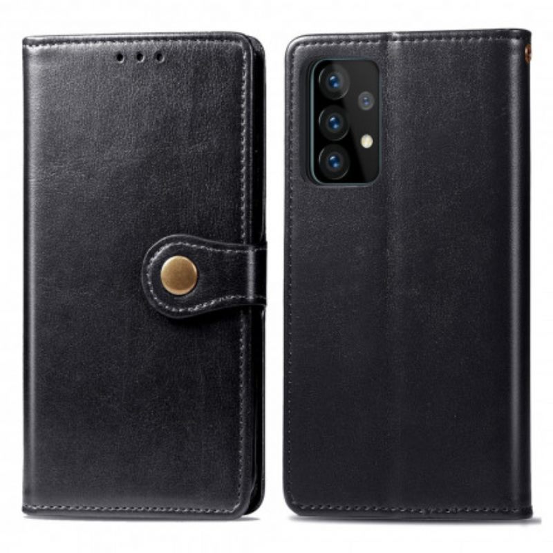 Kotelot Samsung Galaxy A52 4G / A52 5G / A52s 5G Keinonahka Ja Vintage-lukko