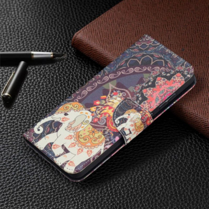 Kotelot Samsung Galaxy A52 4G / A52 5G / A52s 5G Mandala Etniset Norsut