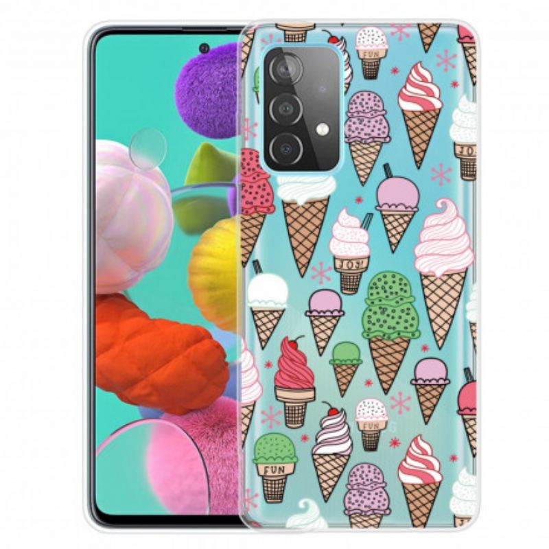 Kuori Samsung Galaxy A52 4G / A52 5G / A52s 5G Cream Jäätelö