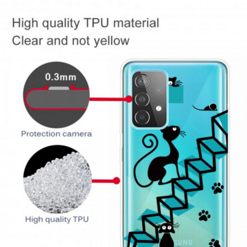 Kuori Samsung Galaxy A52 4G / A52 5G / A52s 5G Hauskat Kissat