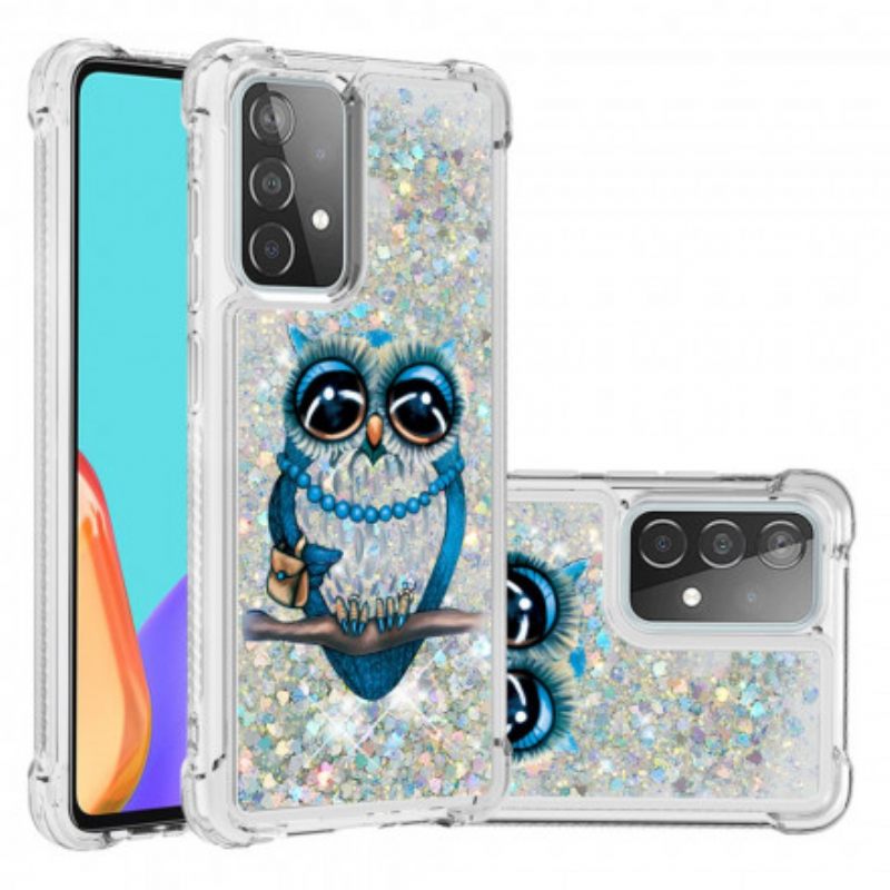 Kuori Samsung Galaxy A52 4G / A52 5G / A52s 5G Miss Owl Glitter