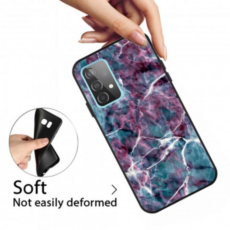 Kuori Samsung Galaxy A52 4G / A52 5G / A52s 5G Purple Marble