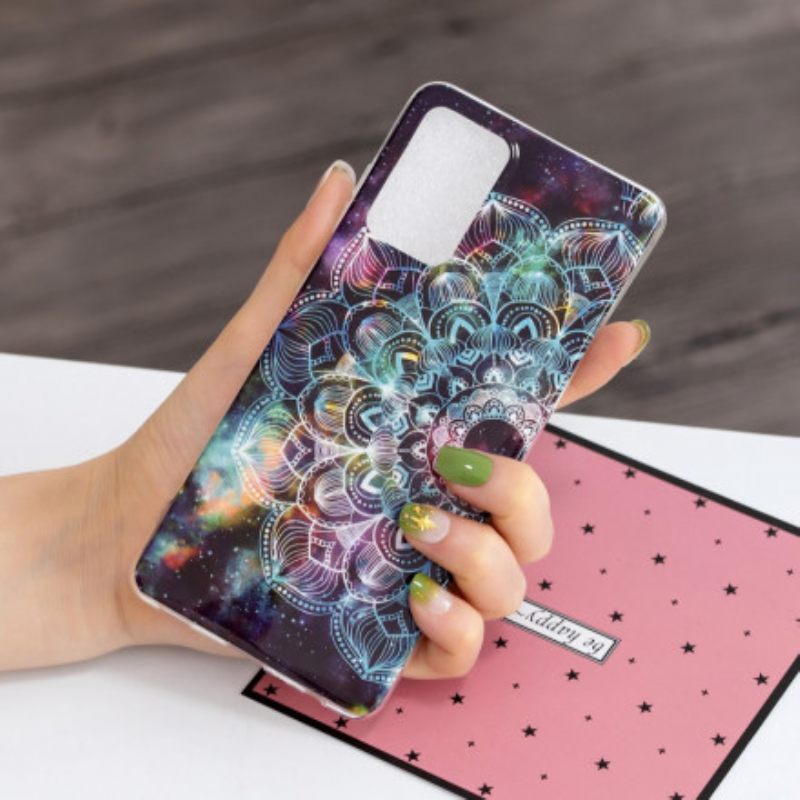 Kuori Samsung Galaxy A52 4G / A52 5G / A52s 5G Värikäs Fluoresoiva Mandala