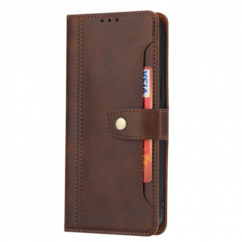 Nahkakotelo Samsung Galaxy A52 4G / A52 5G / A52s 5G Leather Effect Etukorttikotelo