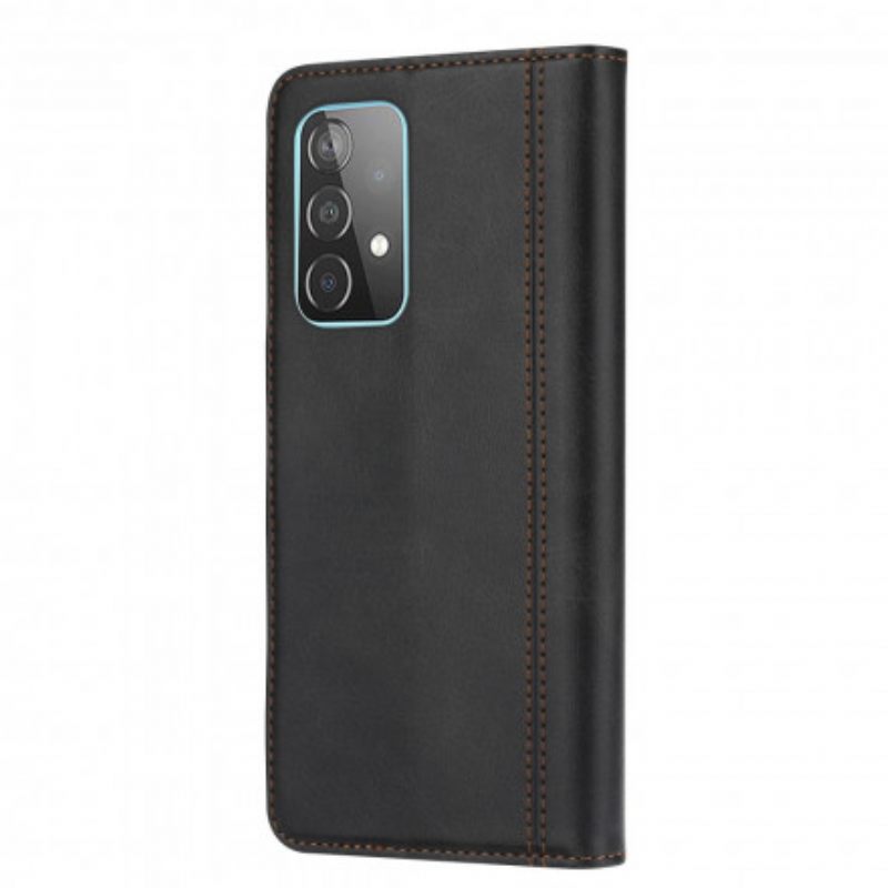 Nahkakotelo Samsung Galaxy A52 4G / A52 5G / A52s 5G Leather Effect Etukorttikotelo