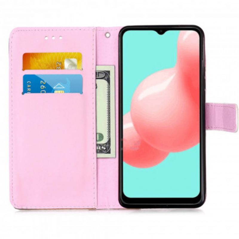 Nahkakotelo Samsung Galaxy A52 4G / A52 5G / A52s 5G Panda Galaxy