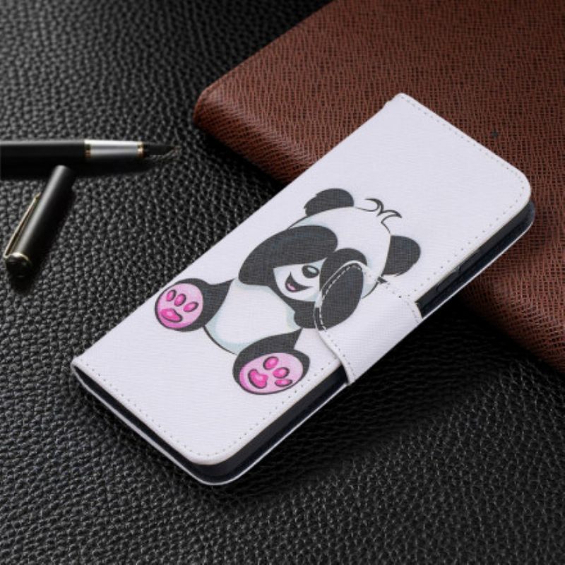 Nahkakotelo Samsung Galaxy A52 4G / A52 5G / A52s 5G Panda Hauskaa