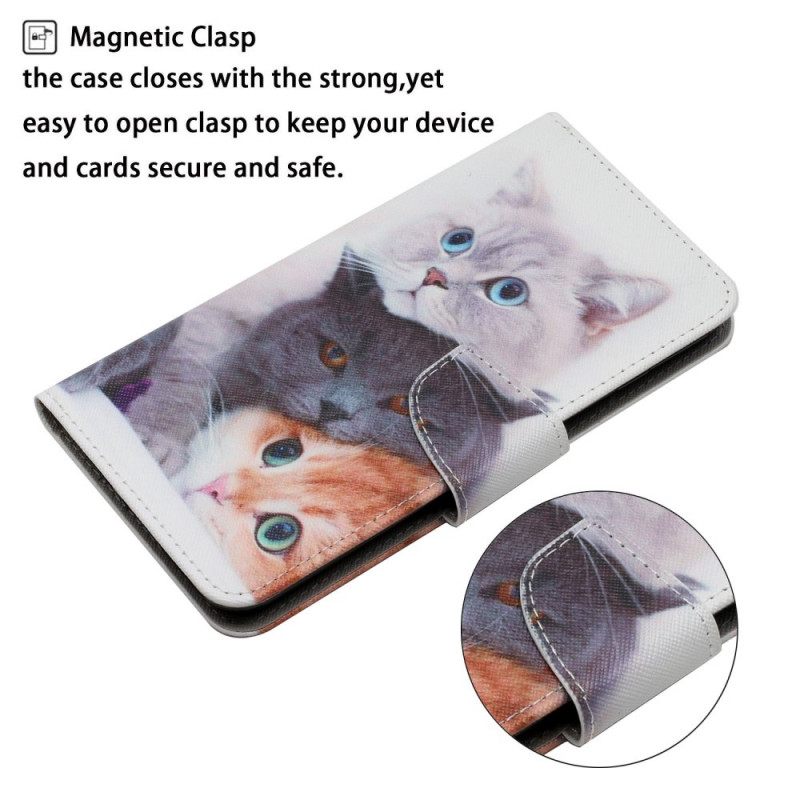 Flip Case Xiaomi Redmi 10 Kasa Kaulanauhakissoja