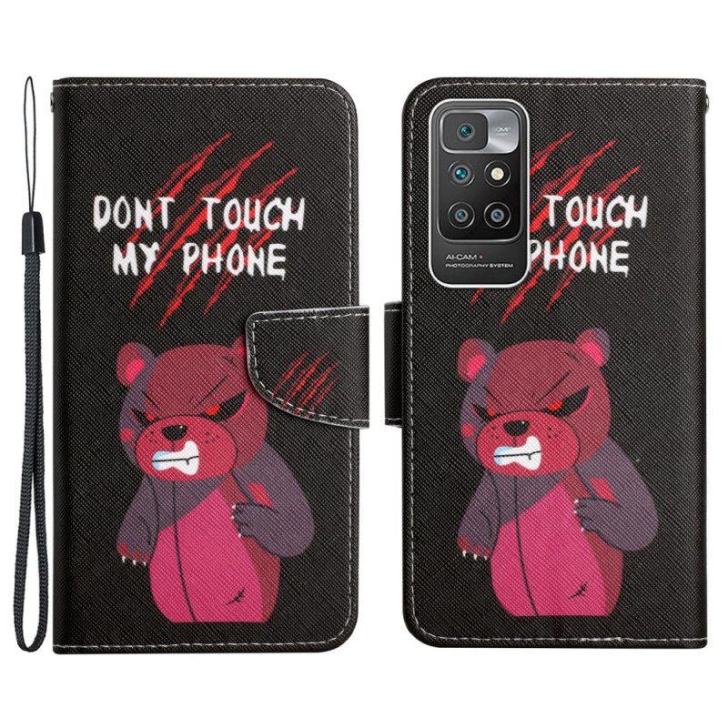 Kotelot Xiaomi Redmi 10 Bear Älä Koske Puhelimeeni