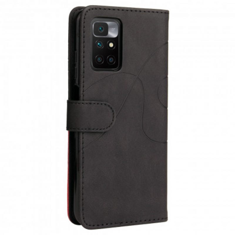 Kotelot Xiaomi Redmi 10 Signature Kaksisävyinen Keinonahka
