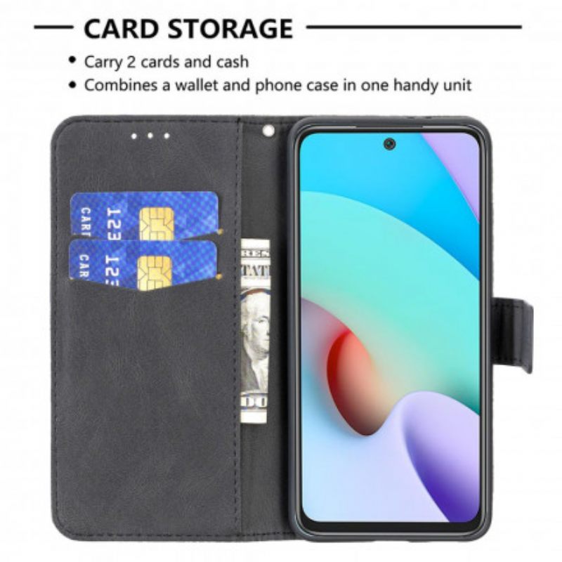Kotelot Xiaomi Redmi 10 Suojaketju Kuori Baroque Strappy Butterfly