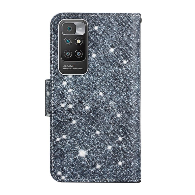 Kotelot Xiaomi Redmi 10 Suojaketju Kuori Glitter Strappy