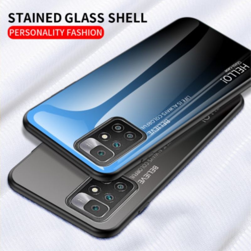Kuori Xiaomi Redmi 10 Tempered Glass Hei