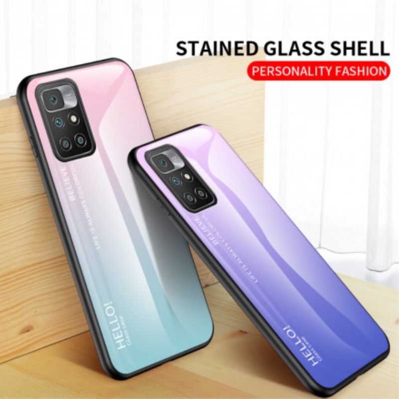 Kuori Xiaomi Redmi 10 Tempered Glass Hei