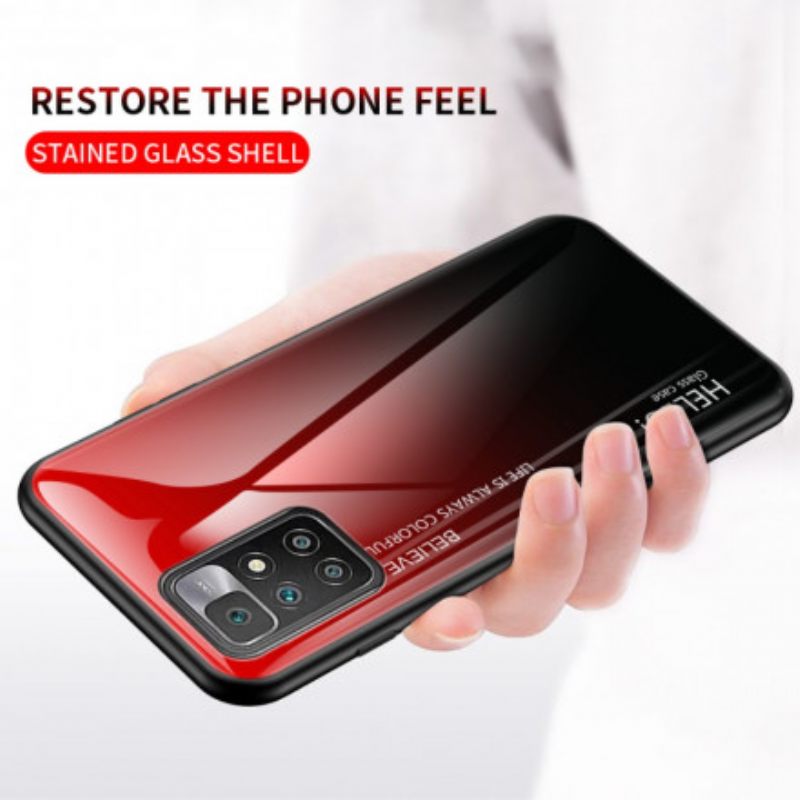 Kuori Xiaomi Redmi 10 Tempered Glass Hei