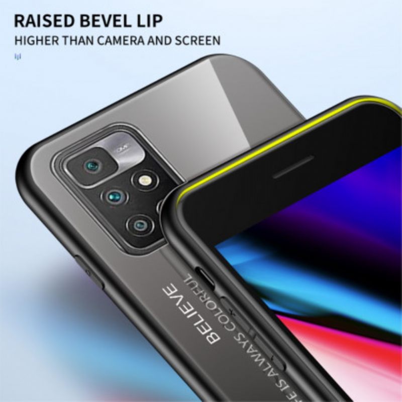 Kuori Xiaomi Redmi 10 Tempered Glass Hei