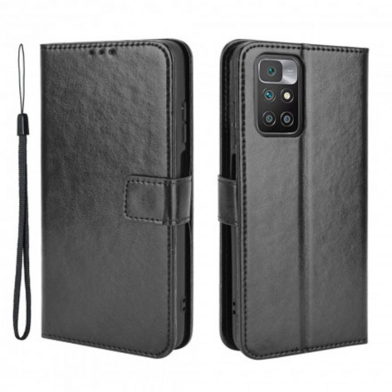 Nahkakotelo Xiaomi Redmi 10 Keinonahka Näyttävä