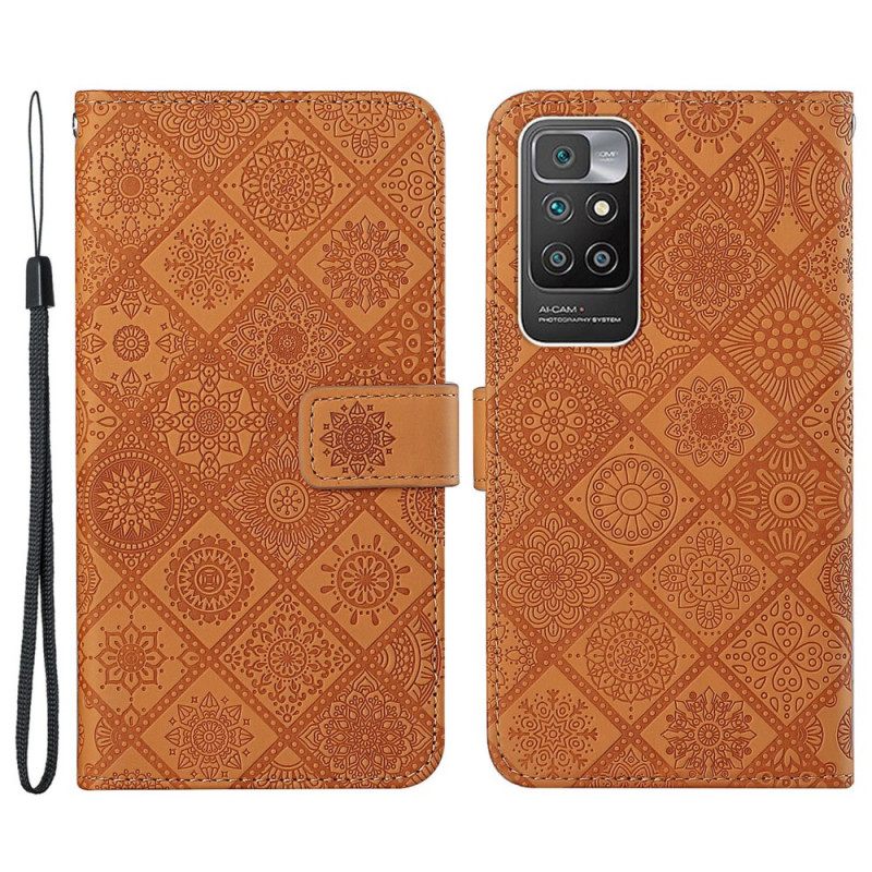 Nahkakotelo Xiaomi Redmi 10 Pattern Tapestry