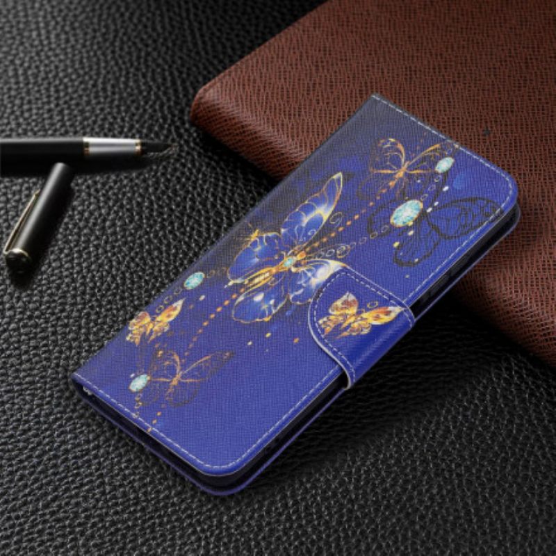 Nahkakotelo Xiaomi Redmi 10 Uskomattomat Perhoset