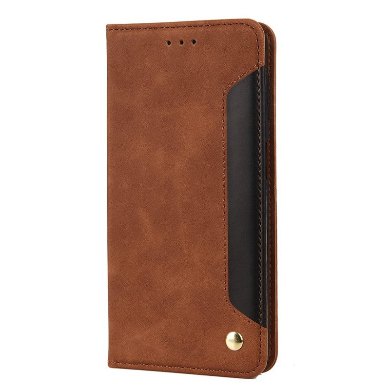 Puhelinkuoret Xiaomi Redmi 10 Kotelot Flip Bicolor Business Leather Effect