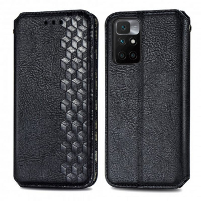 Puhelinkuoret Xiaomi Redmi 10 Kotelot Flip Diamond Texture Leather Effect