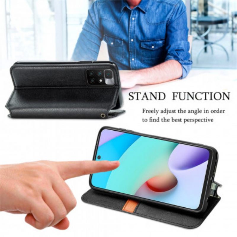 Puhelinkuoret Xiaomi Redmi 10 Kotelot Flip Diamond Texture Leather Effect