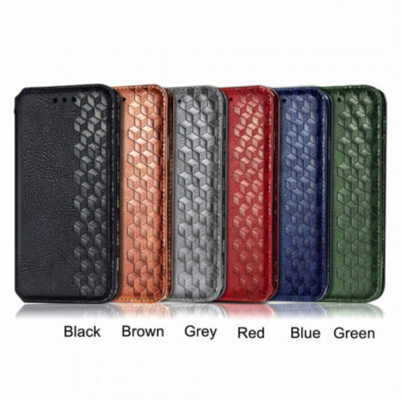Puhelinkuoret Xiaomi Redmi 10 Kotelot Flip Diamond Texture Leather Effect