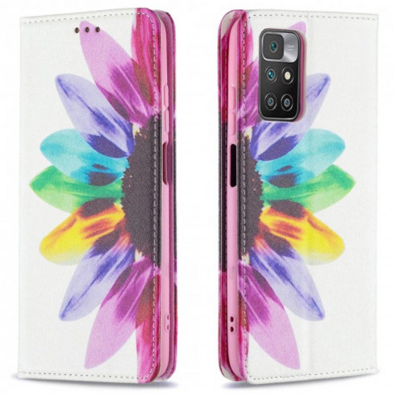 Puhelinkuoret Xiaomi Redmi 10 Kotelot Flip Flower Watercolour
