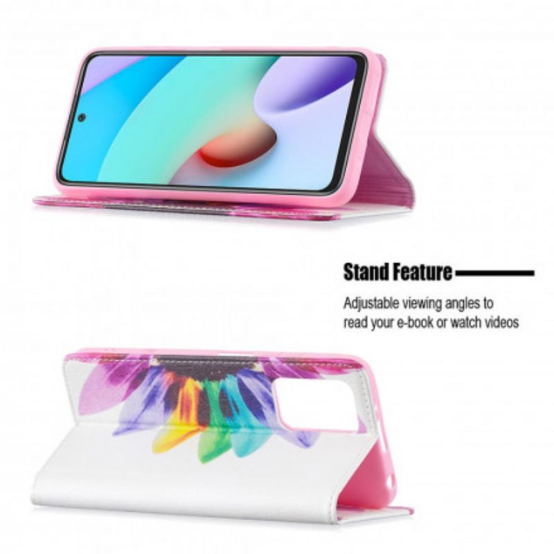 Puhelinkuoret Xiaomi Redmi 10 Kotelot Flip Flower Watercolour