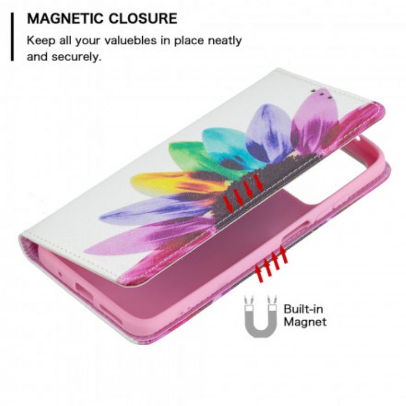 Puhelinkuoret Xiaomi Redmi 10 Kotelot Flip Flower Watercolour